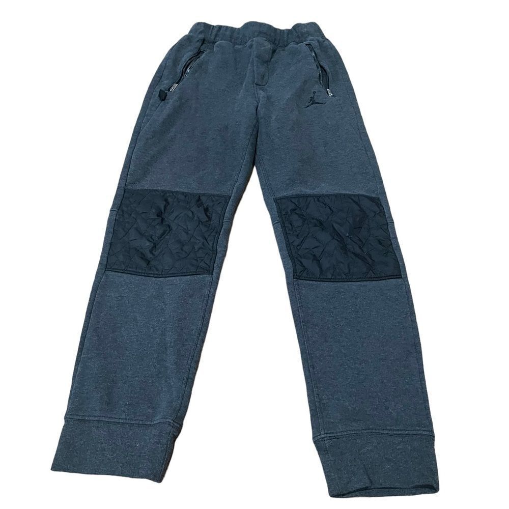 Jordan Black & Grey Textured Knee Jogger Sweatpants